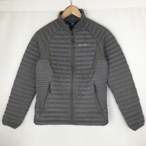 Eddie Bauer 800 First Ascent Storm Down Jacket Women’s Size XS Gray Lightweight